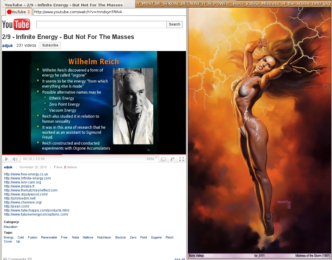Wilhelm Reich discovered a form of energy he called "orgone".  It seems to be the energy "from which everything else is made".  Possible alternative names may be  *) Etheric Energy  *) Zero Point Energy  *) Vacuum Energy.  Reich also studied it in relation to human sexuality.  It was in this area of research that he worked as an assistant to Sigmund Freud.  Reich constructed and conducted experiments with Orgone Accumulators.